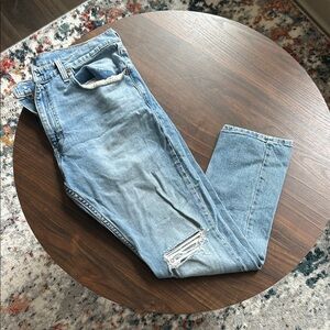 Levi 512 Light Blue Distressed Jeans